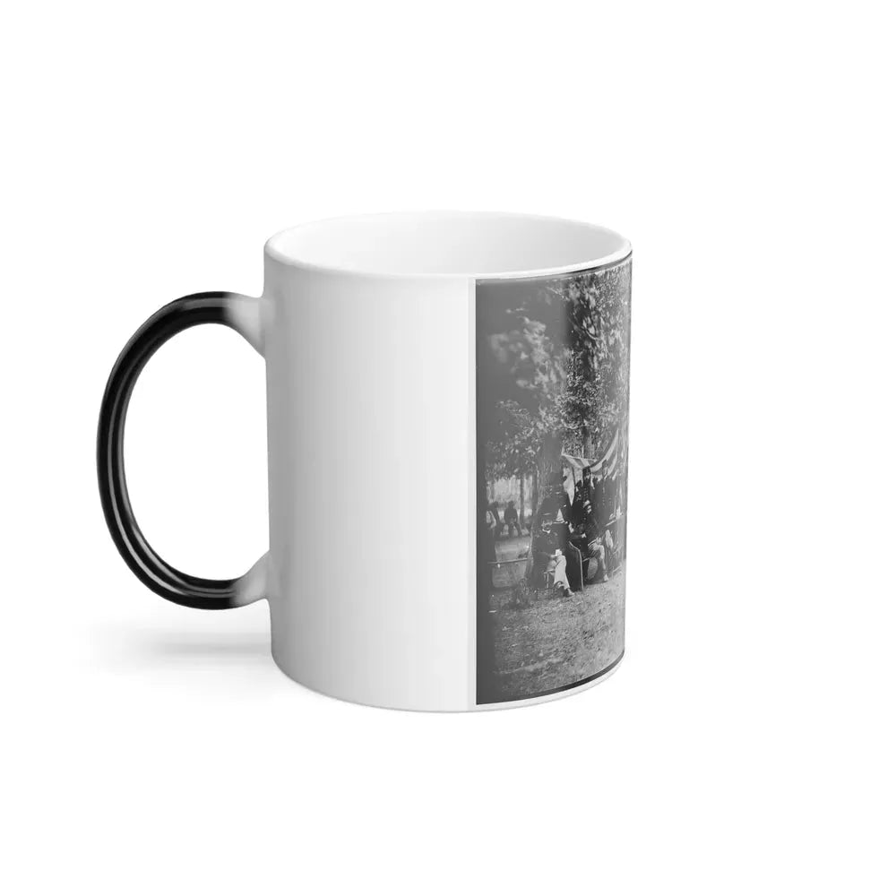 Bealeton, Virginia. Regimental Staff 93D New York Infantry. (Morgan Rifles) (U.S. Civil War) Color Changing Coffee Mug 11oz - Go Mug Yourself