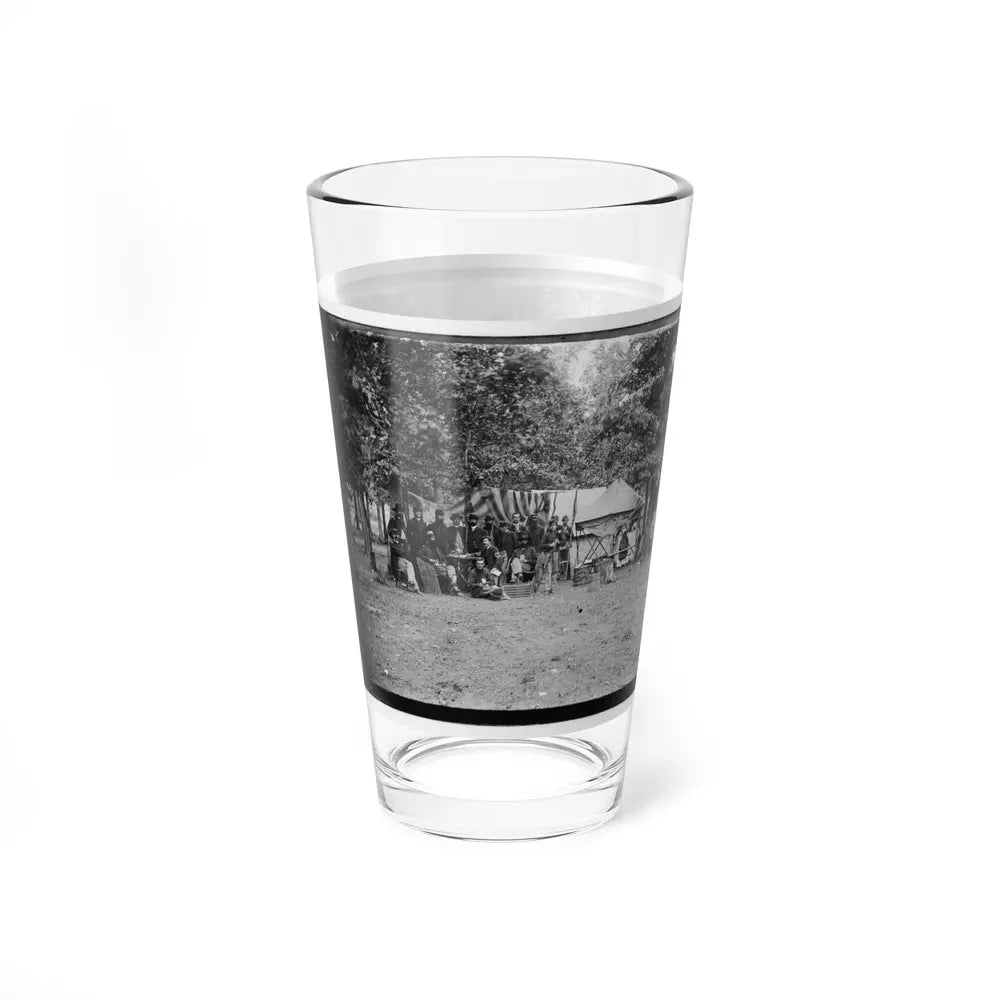 Bealeton, Virginia. Regimental Staff, 93d New York Volunteers (U.S. Civil War) Pint Glass 16oz - Go Mug Yourself