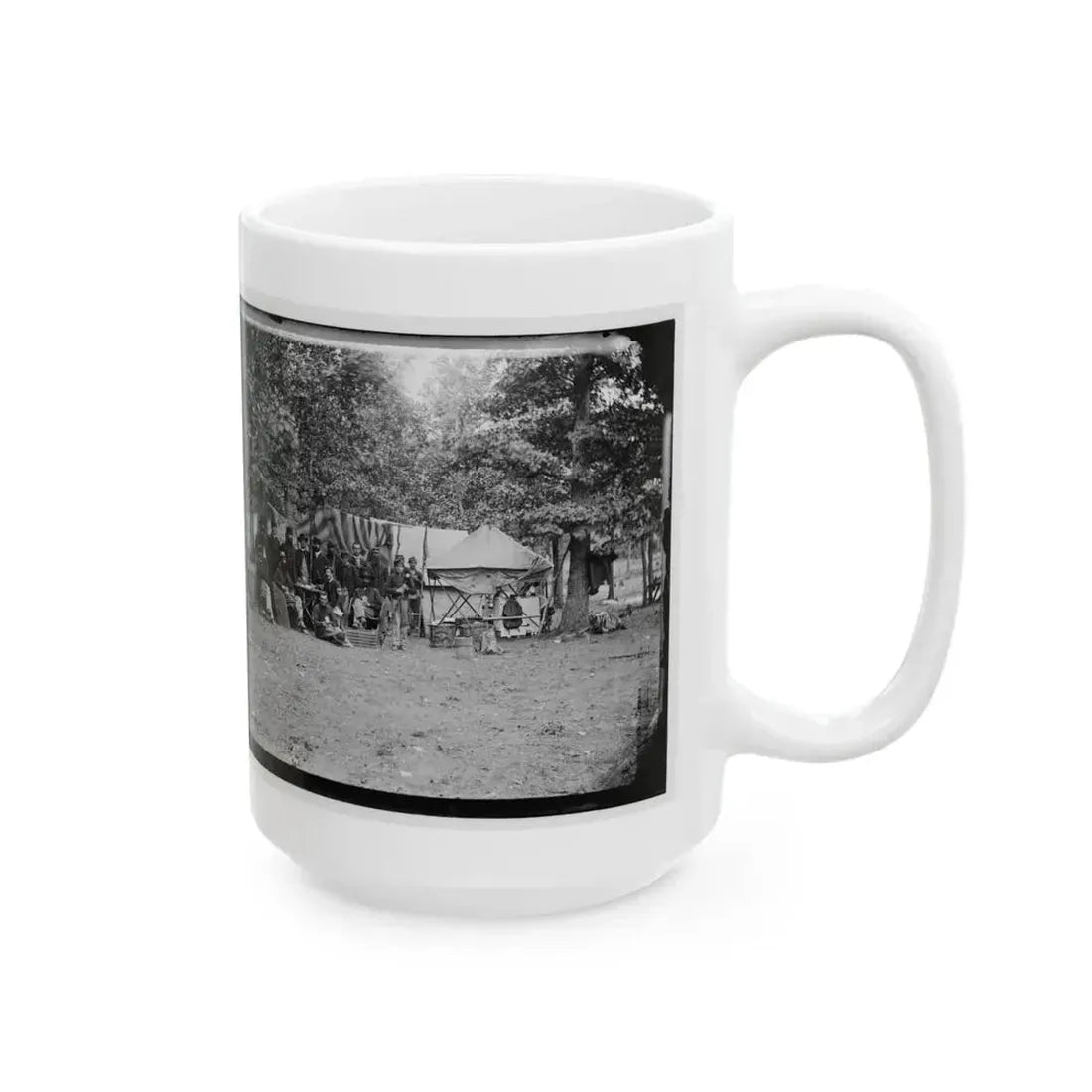 Bealeton, Virginia. Regimental Staff, 93d New York Volunteers (U.S. Civil War) White Coffee Mug - Go Mug Yourself