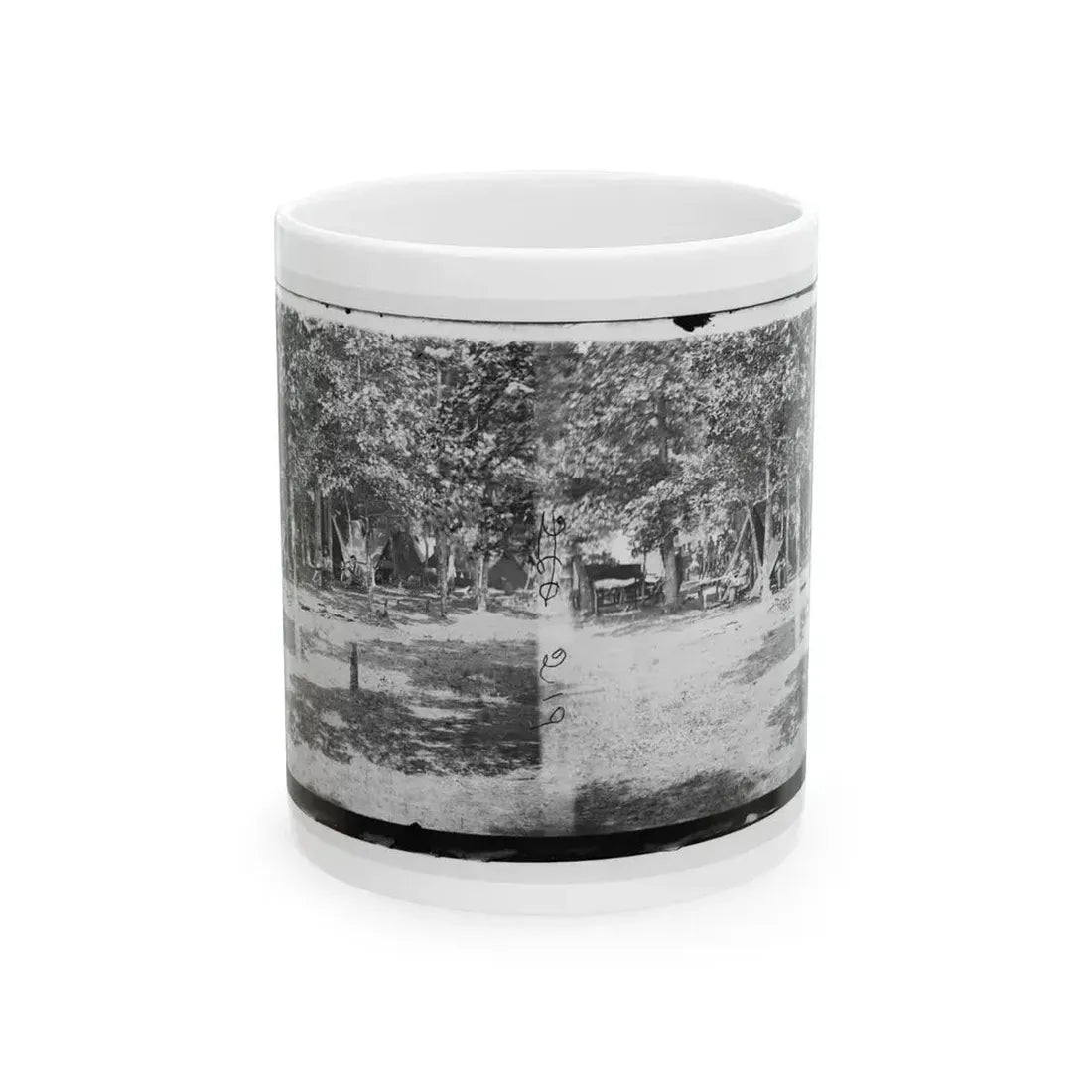 Bealeton, Virginia. View Of Camp Of 93d New York Volunteers (U.S. Civil War) White Coffee Mug 11oz - Go Mug Yourself