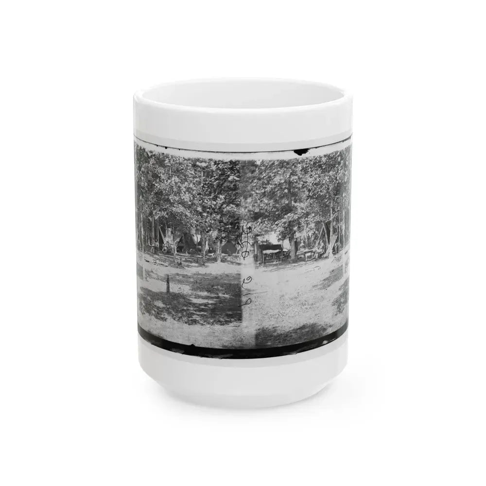 Bealeton, Virginia. View Of Camp Of 93d New York Volunteers (U.S. Civil War) White Coffee Mug 15oz - Go Mug Yourself