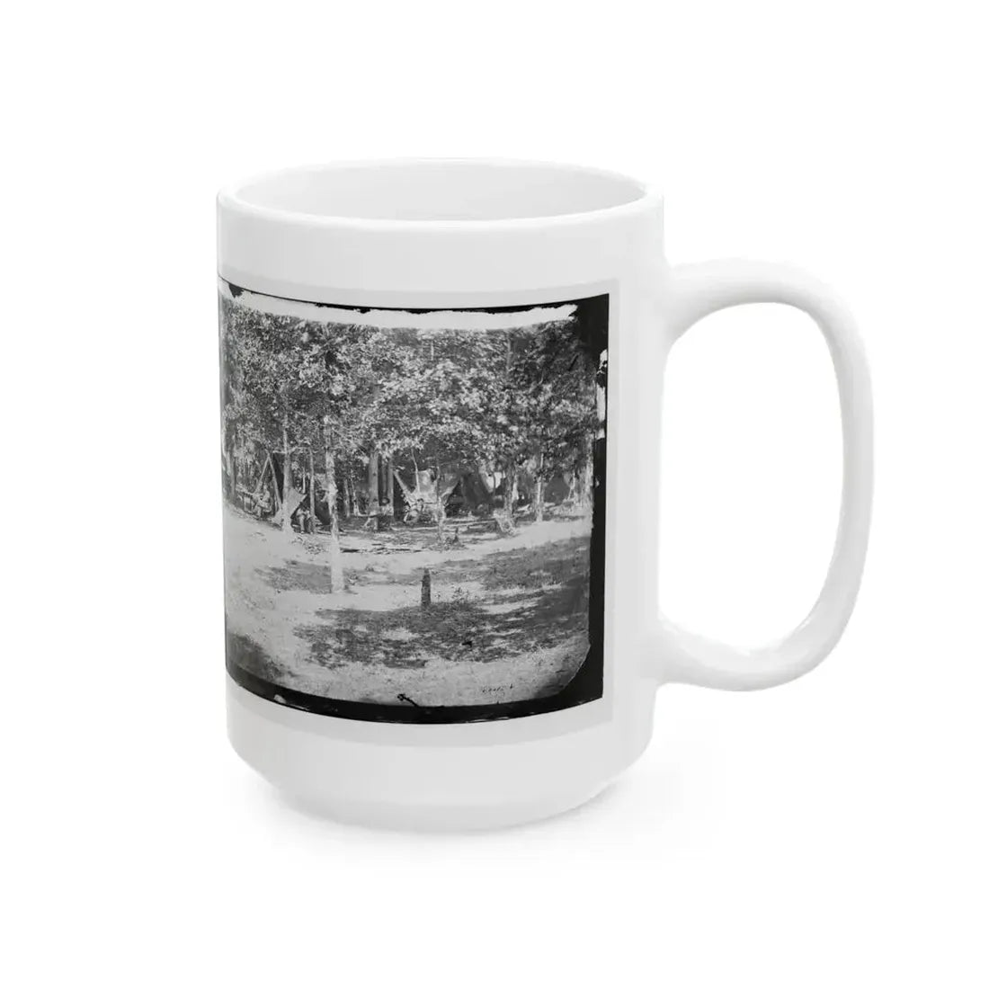 Bealeton, Virginia. View Of Camp Of 93d New York Volunteers (U.S. Civil War) White Coffee Mug - Go Mug Yourself