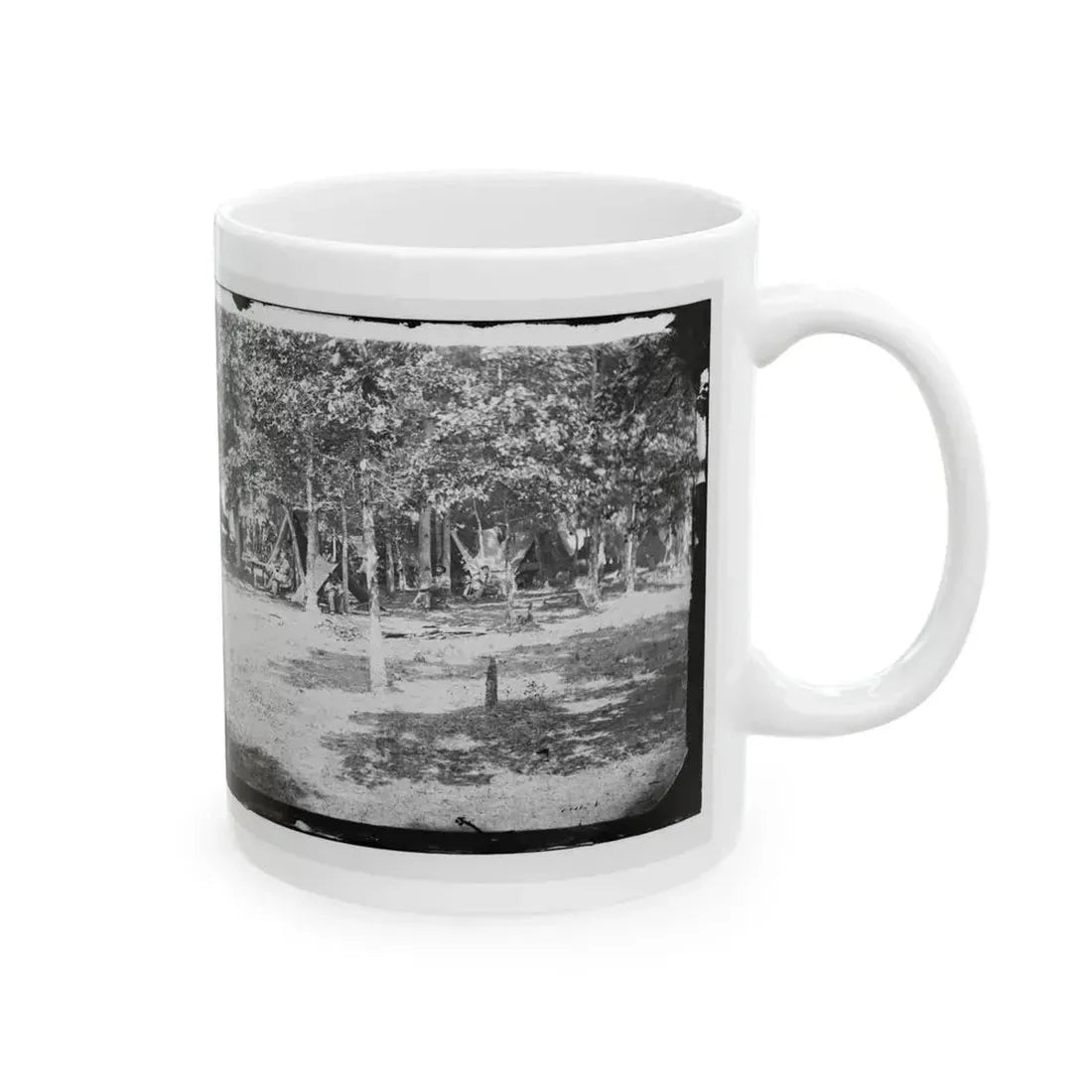 Bealeton, Virginia. View Of Camp Of 93d New York Volunteers (U.S. Civil War) White Coffee Mug - Go Mug Yourself