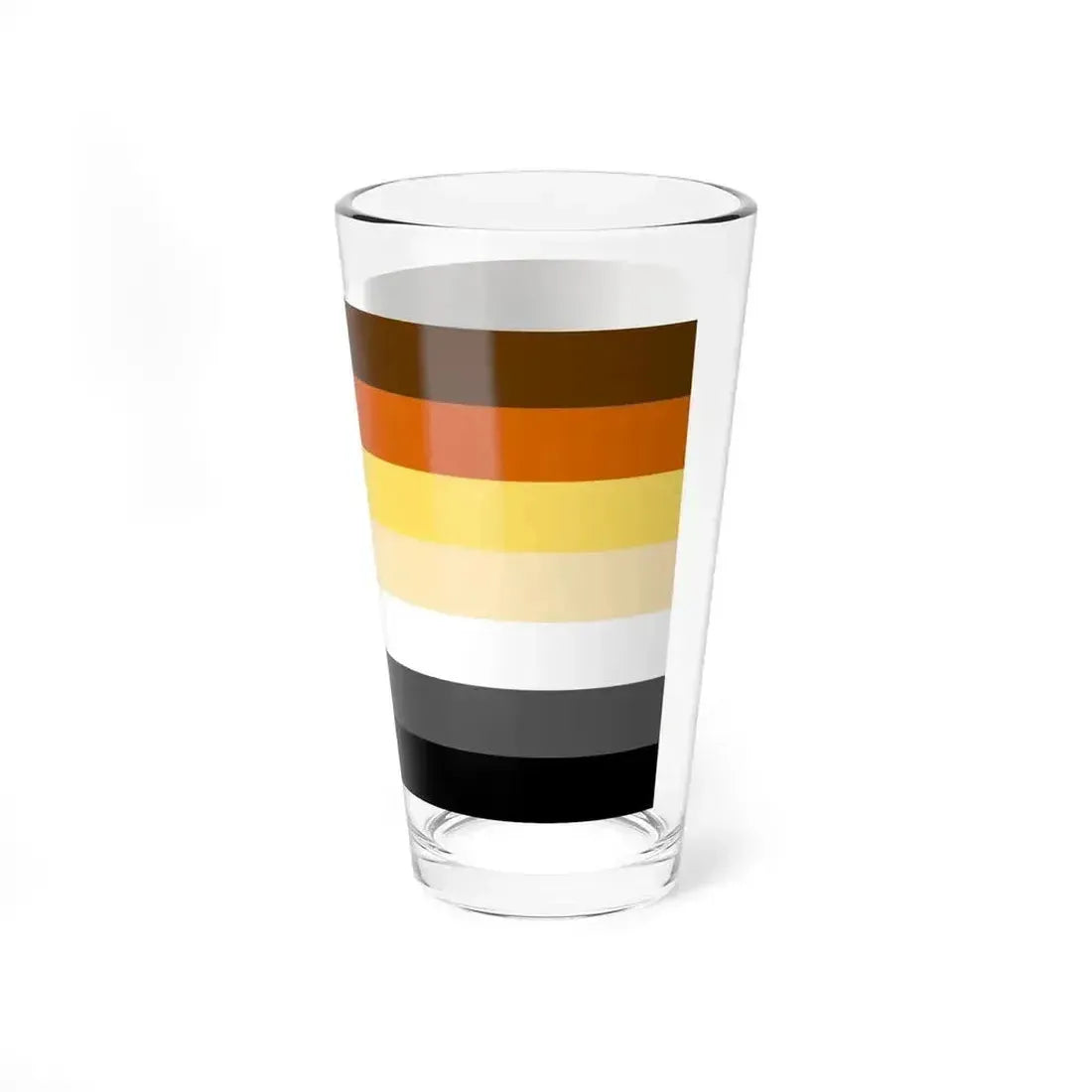 Bear Brotherhood Pride Flag - Pint Glass 16oz - Go Mug Yourself