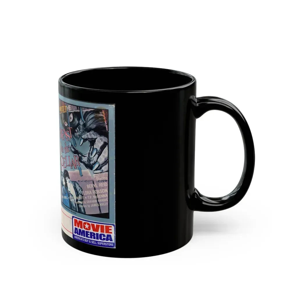 BEAST IN THE CELLAR (VHS COVER) - Black Coffee Mug - Go Mug Yourself