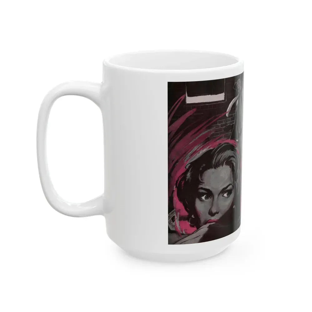 Beast in View, Cosmopolitan, June 1955 - White Coffee Mug - Go Mug Yourself