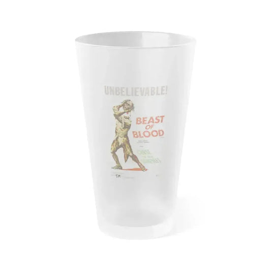 BEAST OF BLOOD & CURSE OF THE VAMPIRES 1970 Movie Poster - Frosted Pint Glass 16oz 16oz Frosted - Go Mug Yourself