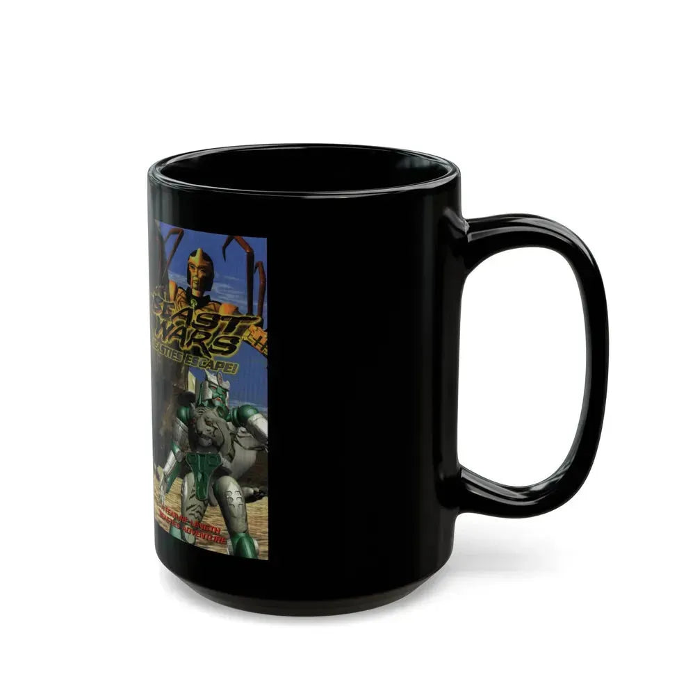 BEAST WARS BEASTIES ESCAPE (VHS COVER) - Black Coffee Mug - Go Mug Yourself