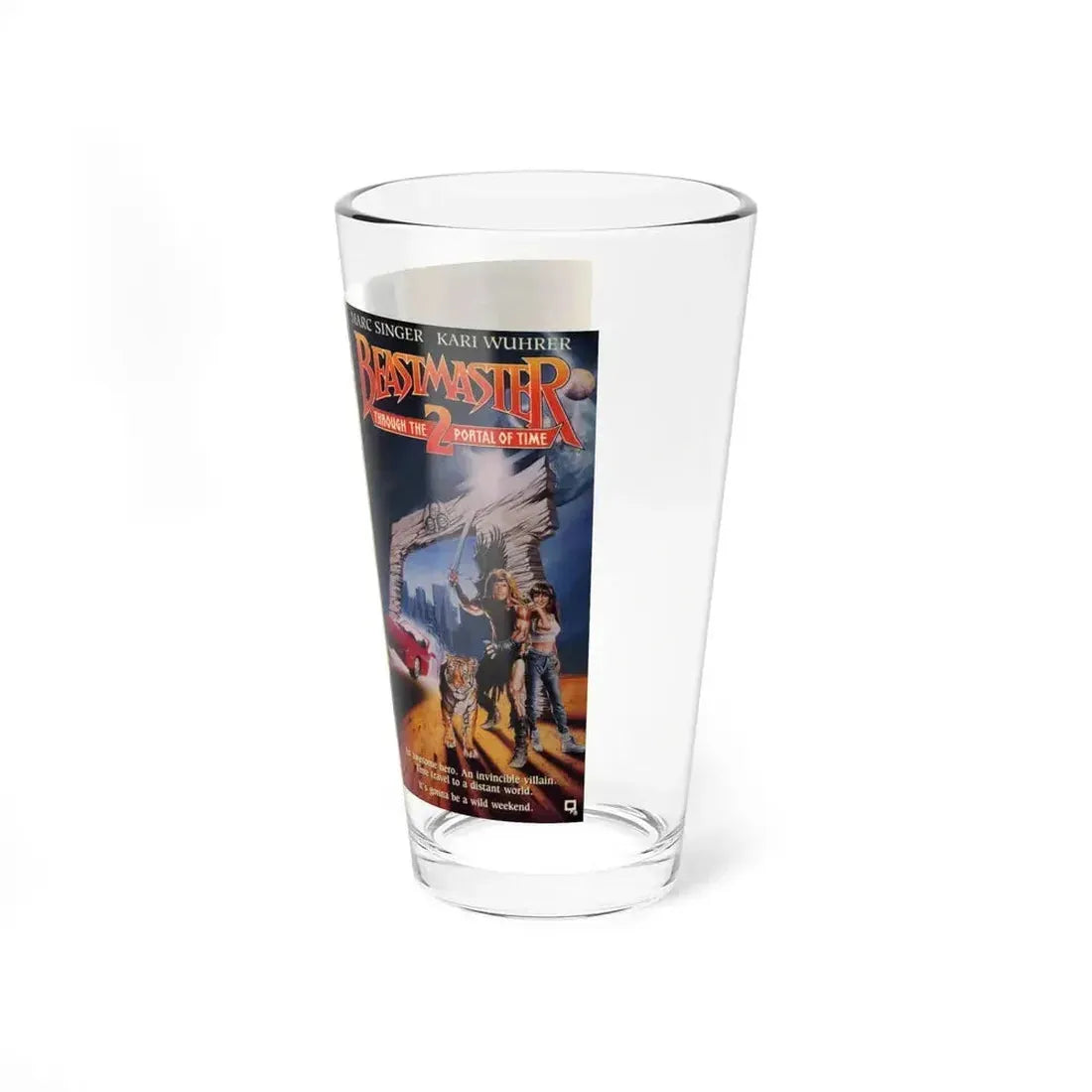 BEASTMASTER 2 (VHS COVER) Pint Glass 16oz - Go Mug Yourself