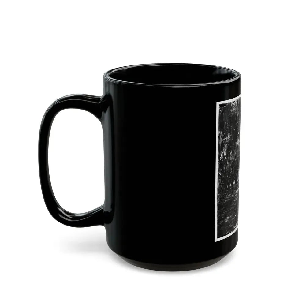 Beaufort, Port Royal Island, South Carolina. Live Oak Avenue Robert B. Rhett's Plantation (U.S. Civil War) Black Coffee Mug - Go Mug Yourself