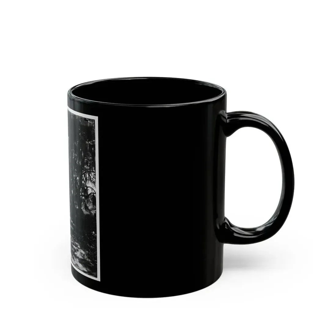 Beaufort, Port Royal Island, South Carolina. Live Oak Avenue Robert B. Rhett's Plantation (U.S. Civil War) Black Coffee Mug - Go Mug Yourself