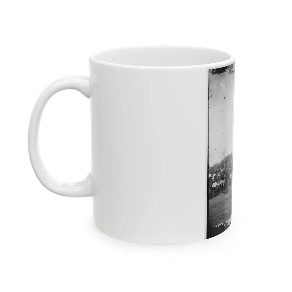 Beaufort, S.C. 50th Pennsylvania Infantry In Parade Formation (U.S. Civil War) White Coffee Mug - Go Mug Yourself