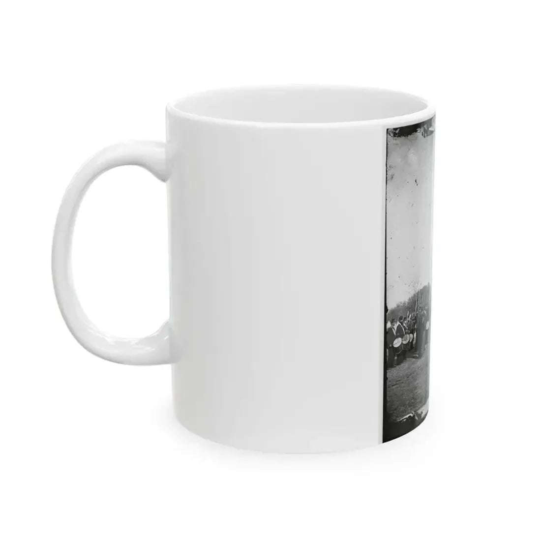 Beaufort, S.C. 50th Pennsylvania Infantry In Parade Formation (U.S. Civil War) White Coffee Mug - Go Mug Yourself
