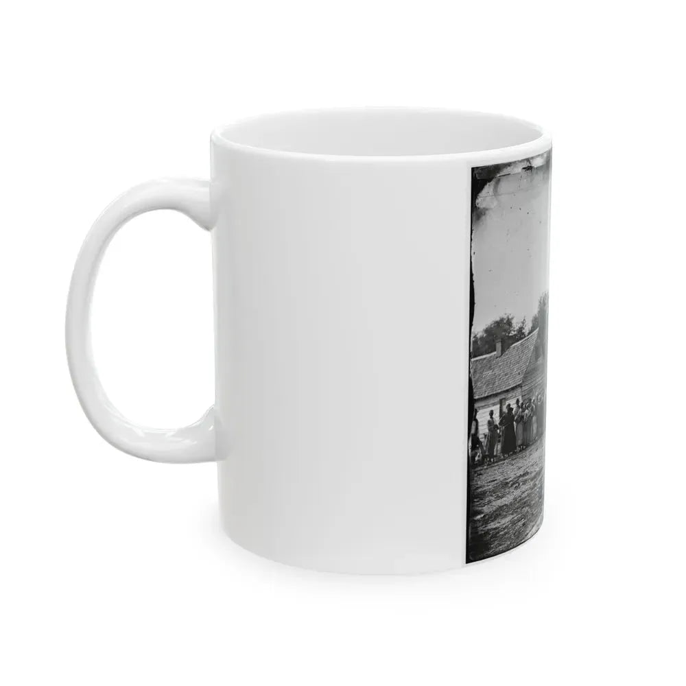 Beaufort, South Carolina. Group Of Negroes On J.J. Smith's Plantation (U.S. Civil War) White Coffee Mug - Go Mug Yourself