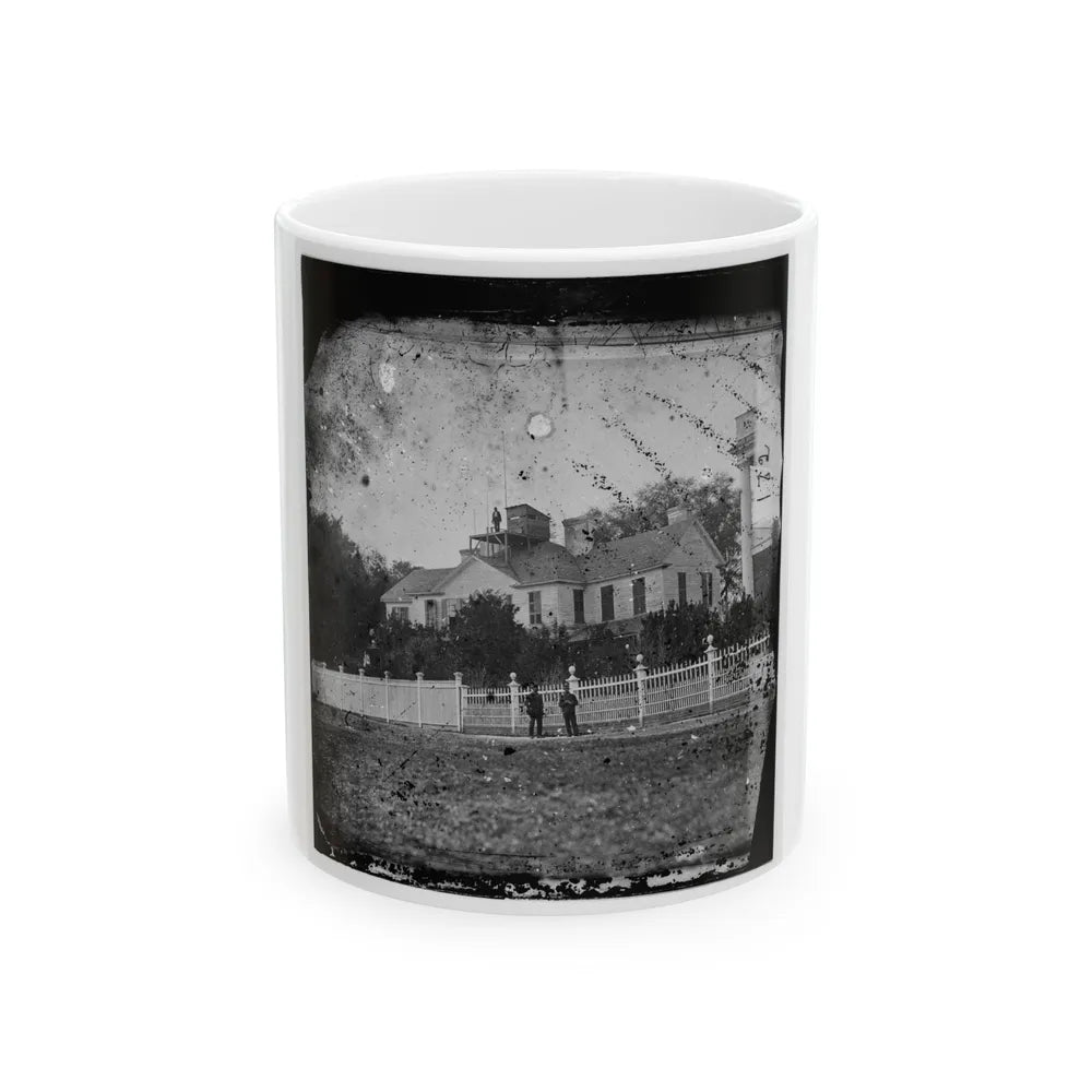 Beaufort, South Carolina. Federal Signal Station. Formerly The Home Of John G. Barnwell (U.S. Civil War) White Coffee Mug-11oz-Go Mug Yourself