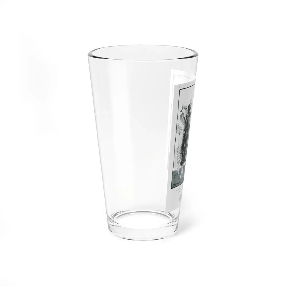 Beautiful Peltries Make The Winter Wrap ..., Harper's Bazaar, August 1921 (Magazine Illustration) Pint Glass 16oz - Go Mug Yourself