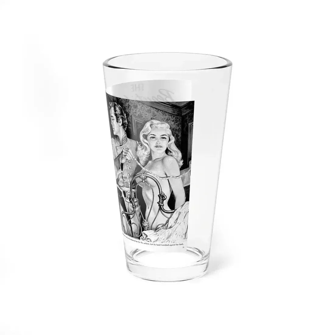 Beautiful Rebel Traitors, True Men Stories, April 1959 (Magazine Illustration) Pint Glass 16oz - Go Mug Yourself