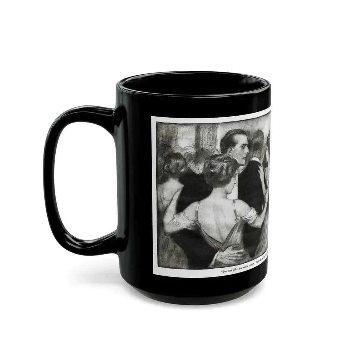Beauty (2), Redbook magazine, January 1921 - Black Coffee Mug - Go Mug Yourself