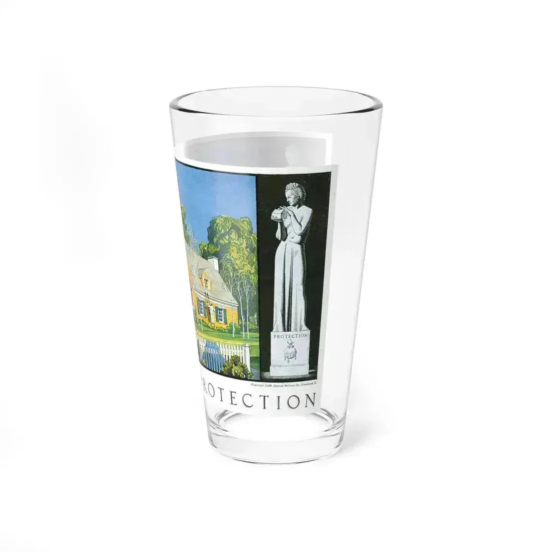 Beauty and Protection (2), 1936 (Magazine Illustration) Pint Glass 16oz - Go Mug Yourself