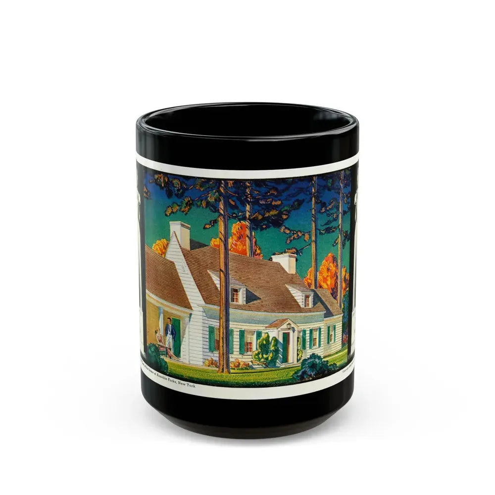 Beauty and Protection (3), 1936 - Black Coffee Mug 15oz - Go Mug Yourself