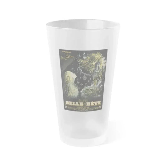 BEAUTY AND THE BEAST 1946 Movie Poster - Frosted Pint Glass 16oz 16oz Frosted - Go Mug Yourself
