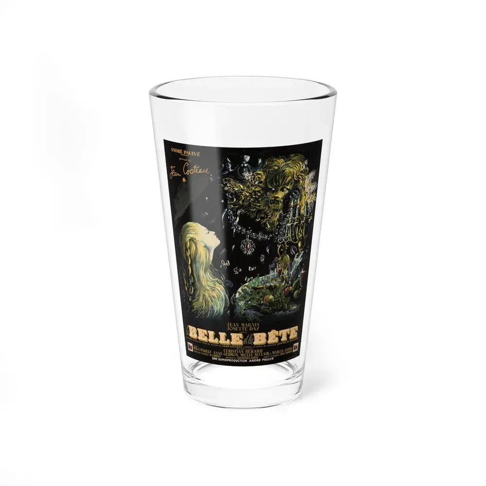 BEAUTY AND THE BEAST 1946 Movie Poster - Pint Glass 16oz 16oz - Go Mug Yourself