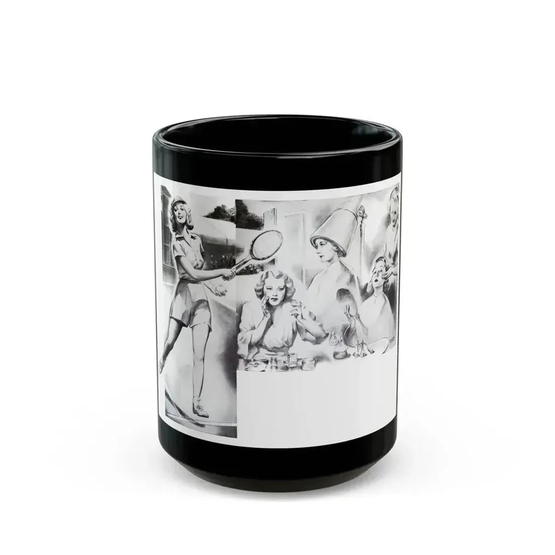 Beauty Is More Than Skin Deep, Physical Culture, September 1940 - Black Coffee Mug 15oz - Go Mug Yourself
