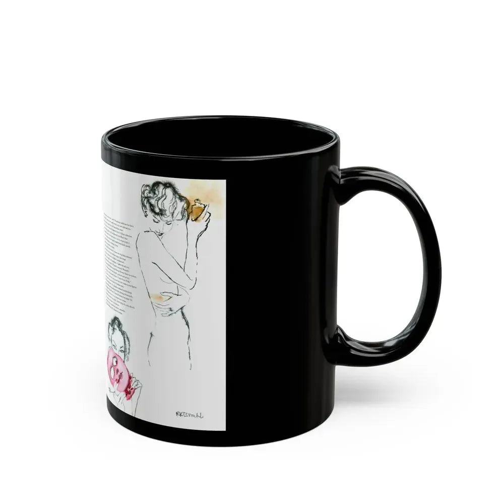 Beauty, Ready-To-Wear Designs, 1954 - Black Coffee Mug - Go Mug Yourself
