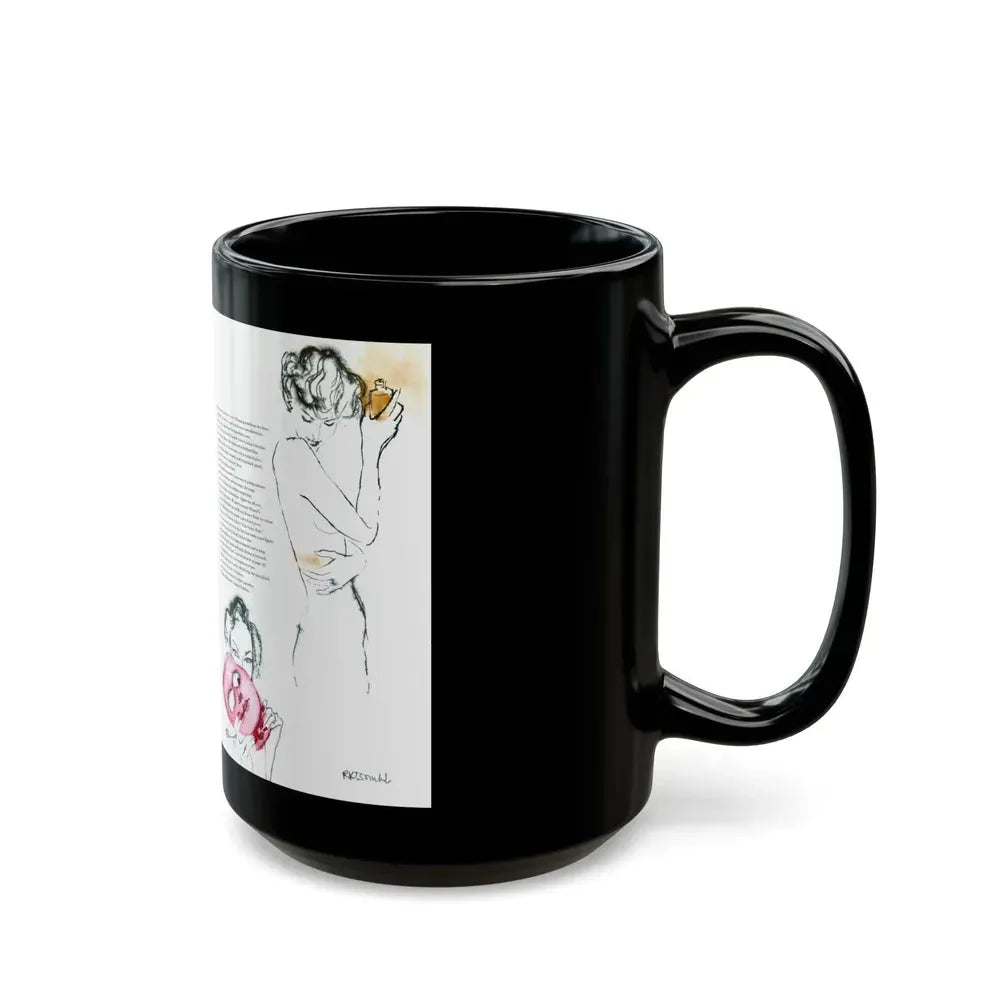 Beauty, Ready-To-Wear Designs, 1954 - Black Coffee Mug - Go Mug Yourself