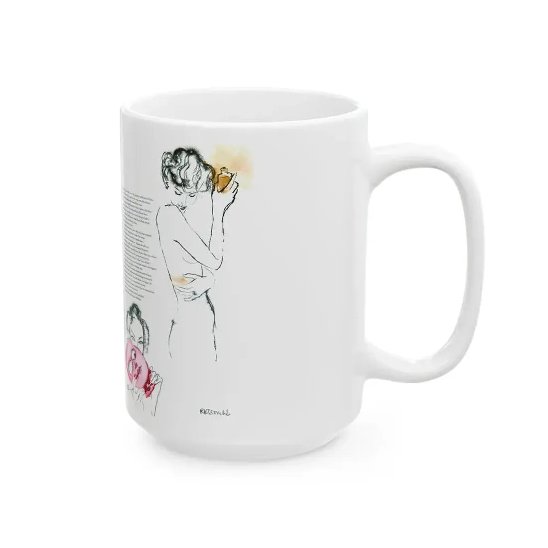 Beauty, Ready-To-Wear Designs, 1954 - White Coffee Mug - Go Mug Yourself