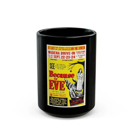 BECAUSE OF EVE 1948 Movie Poster - Black Coffee Mug 15oz - Go Mug Yourself