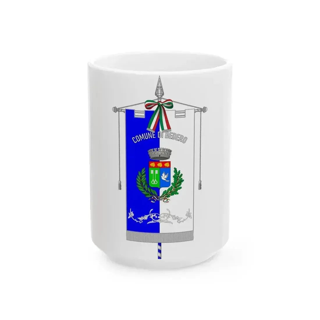 Bedero Valcuvia-Gonfalone (Italy) White Coffee Mug 15oz - Go Mug Yourself