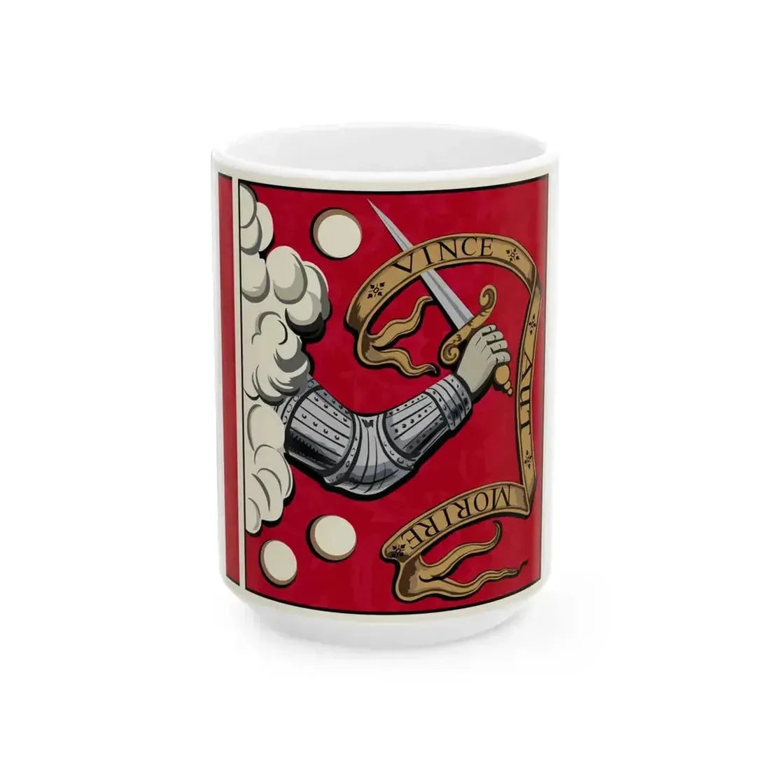 Bedford Minutemen Flag 1775 (United States) White Coffee Mug 15oz - Go Mug Yourself