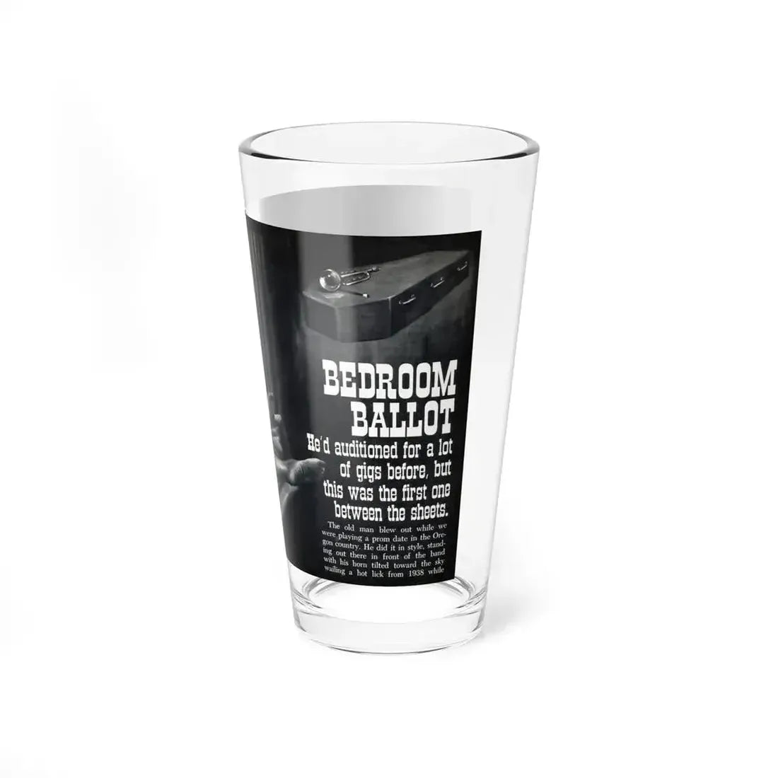 Bedroom Ballot, Sultry magazine, No. 1 - 1964 (Magazine Illustration) Pint Glass 16oz - Go Mug Yourself