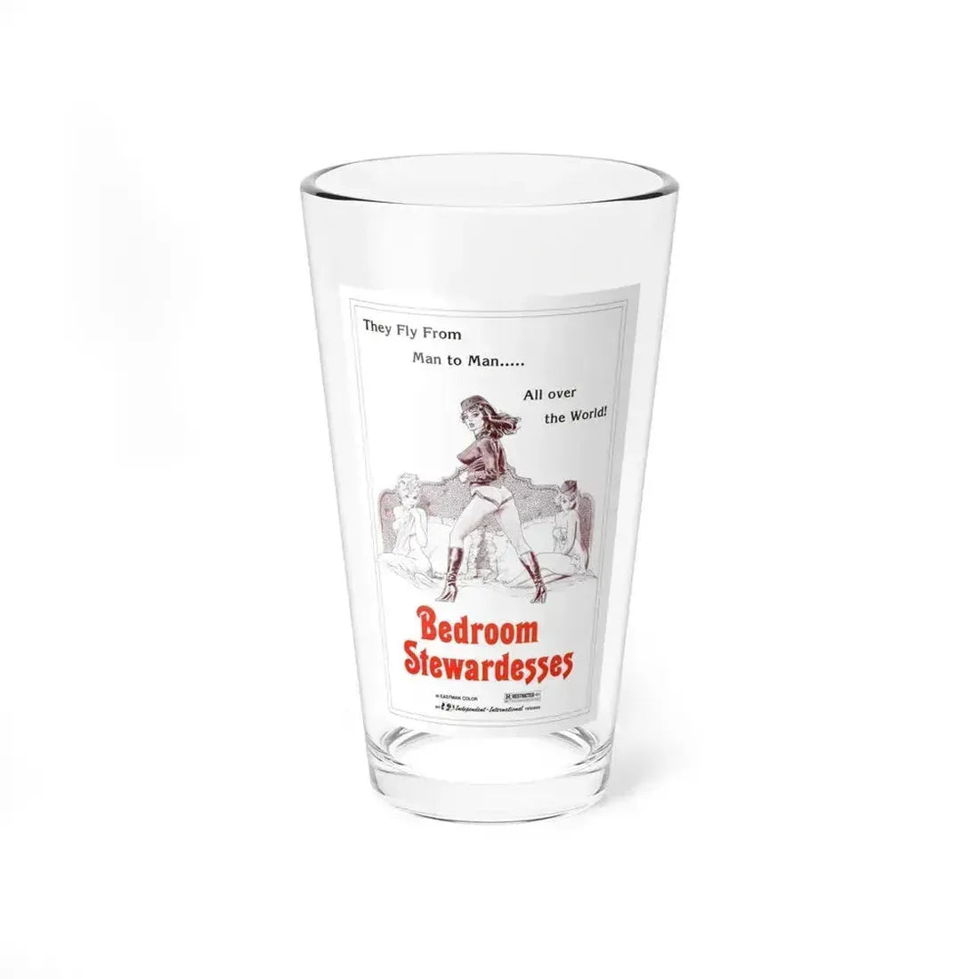 BEDROOM STEWARDESSES 1978 Movie Poster - Pint Glass 16oz 16oz - Go Mug Yourself