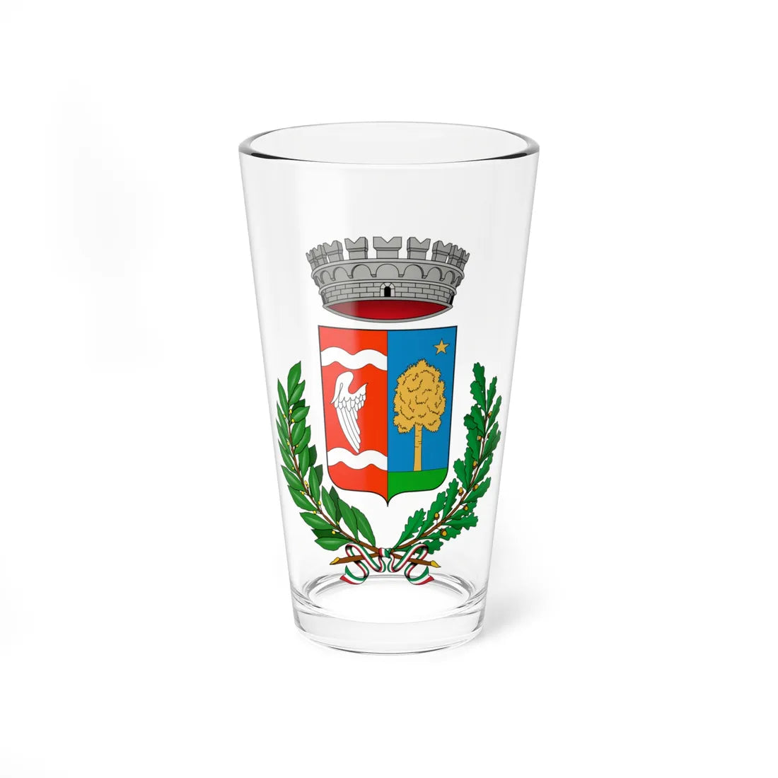 Bedulita-Stemma (Italy) (Coat of Arms) Pint Glass 16oz 16oz - Go Mug Yourself