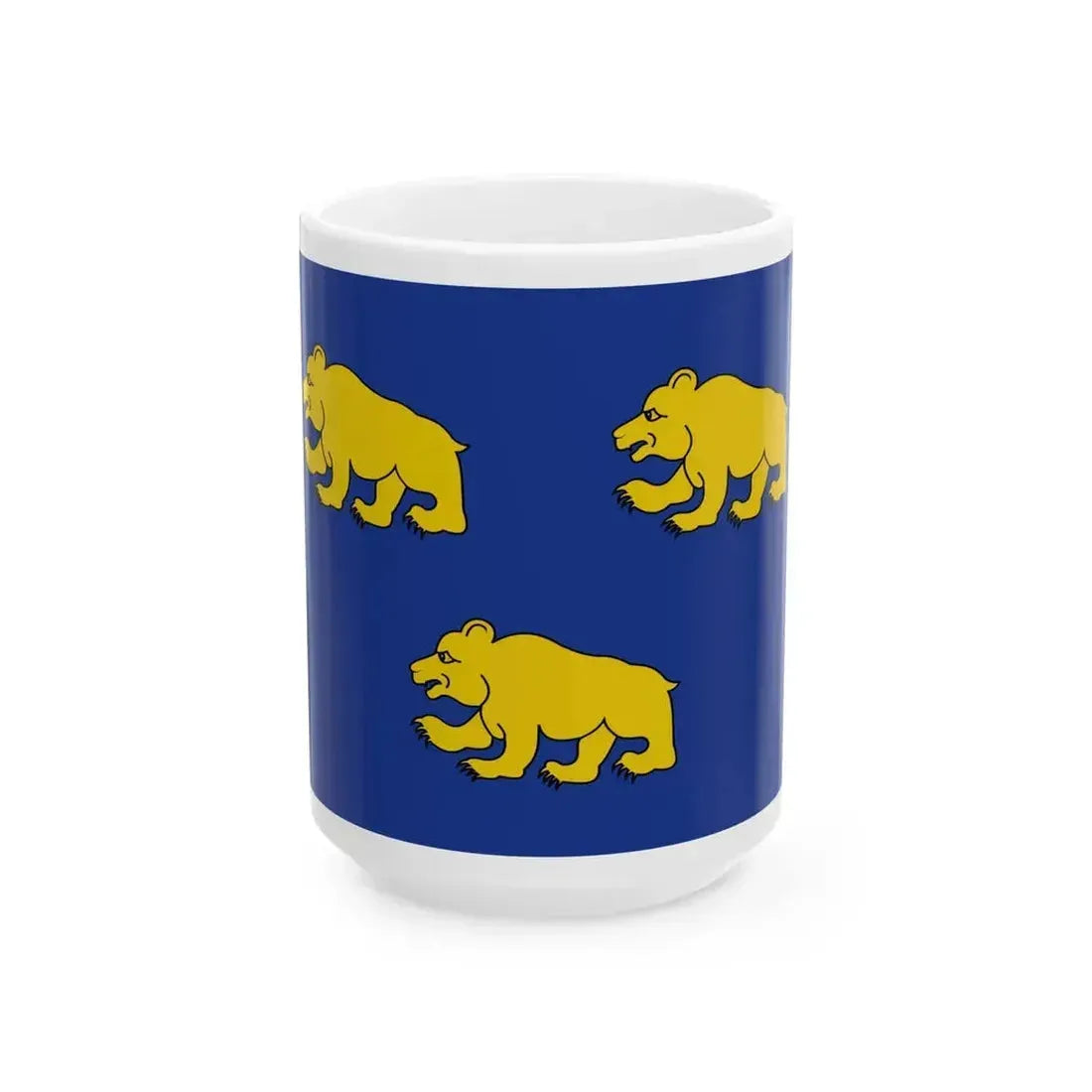 Beernem vlag (Belgium) White Coffee Mug 15oz - Go Mug Yourself