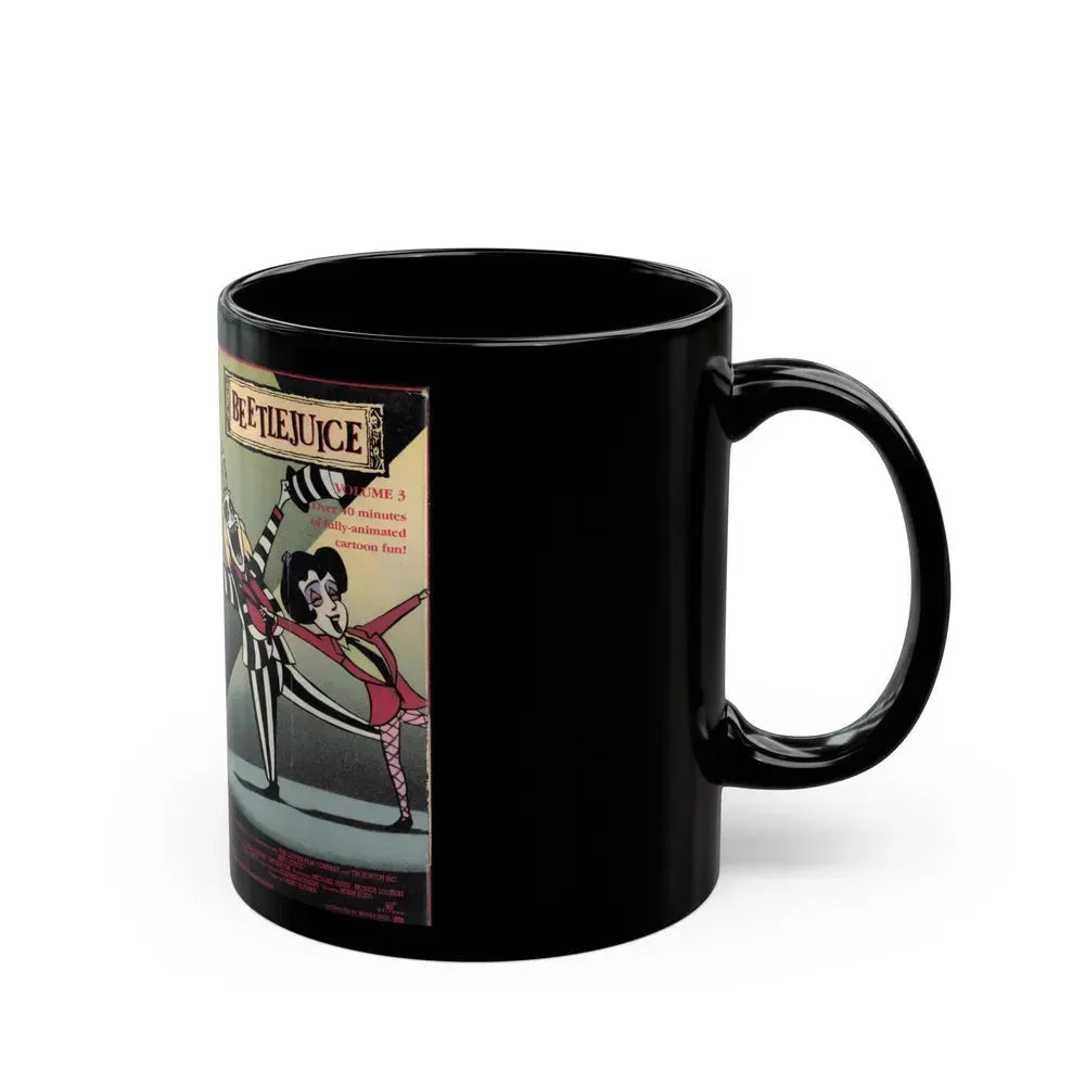 BEETLEJUICE CARTOON VOLUME 3 (VHS COVER) - Black Coffee Mug - Go Mug Yourself