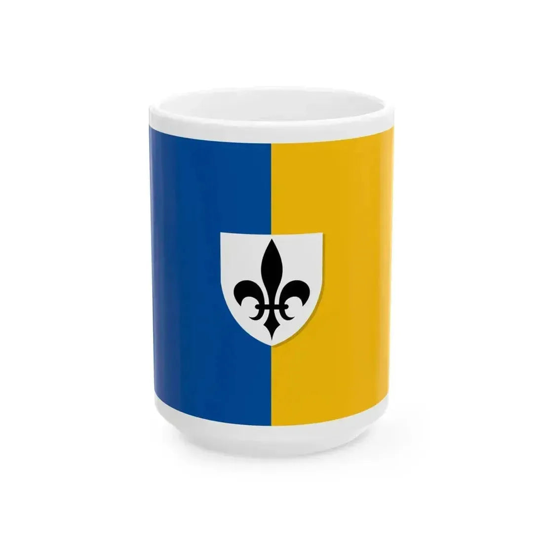 Begijnendijk vlag (Belgium) White Coffee Mug 15oz - Go Mug Yourself