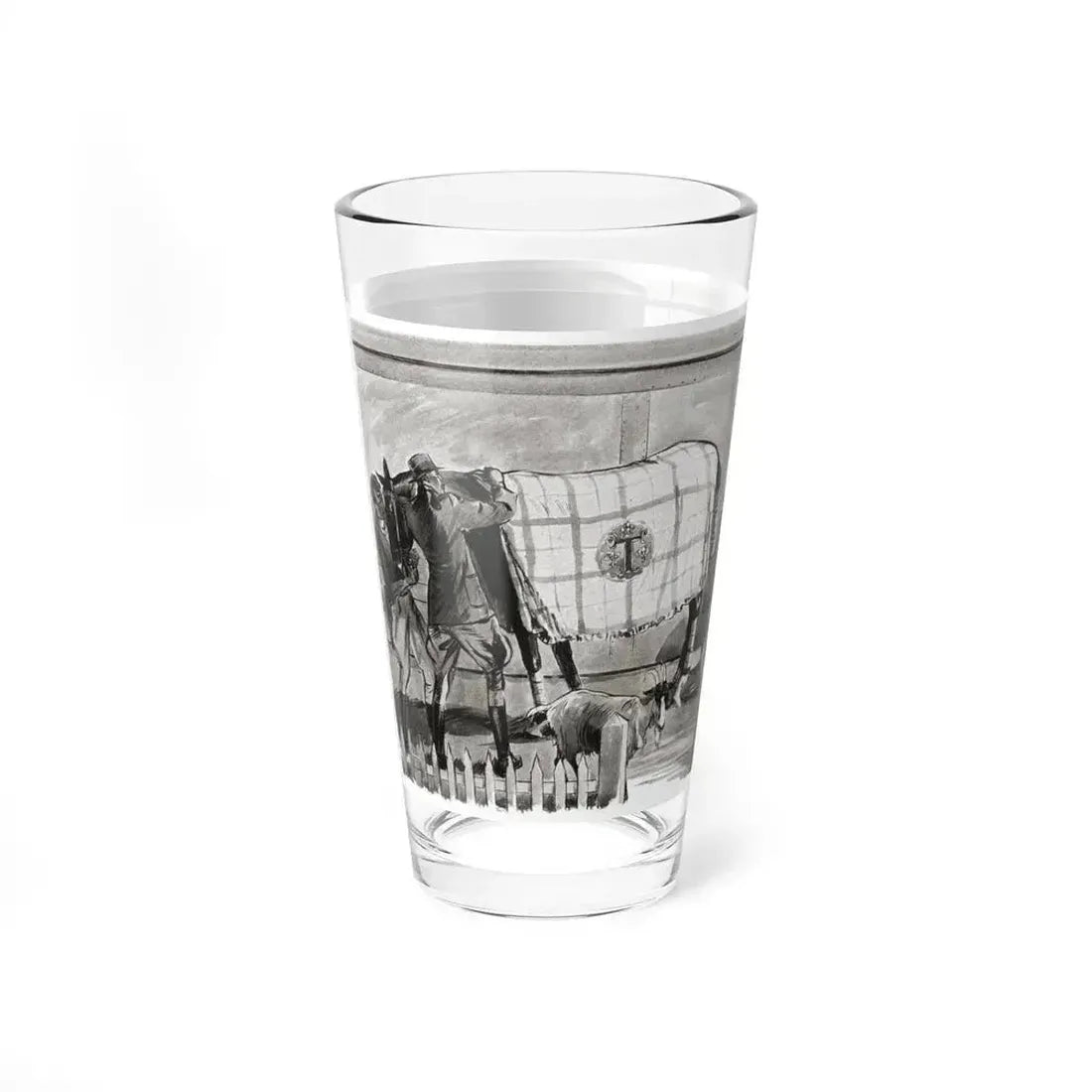 Beginning - Beyond Control (1), Liberty magazine, August 6, 1932 (Magazine Illustration) Pint Glass 16oz - Go Mug Yourself