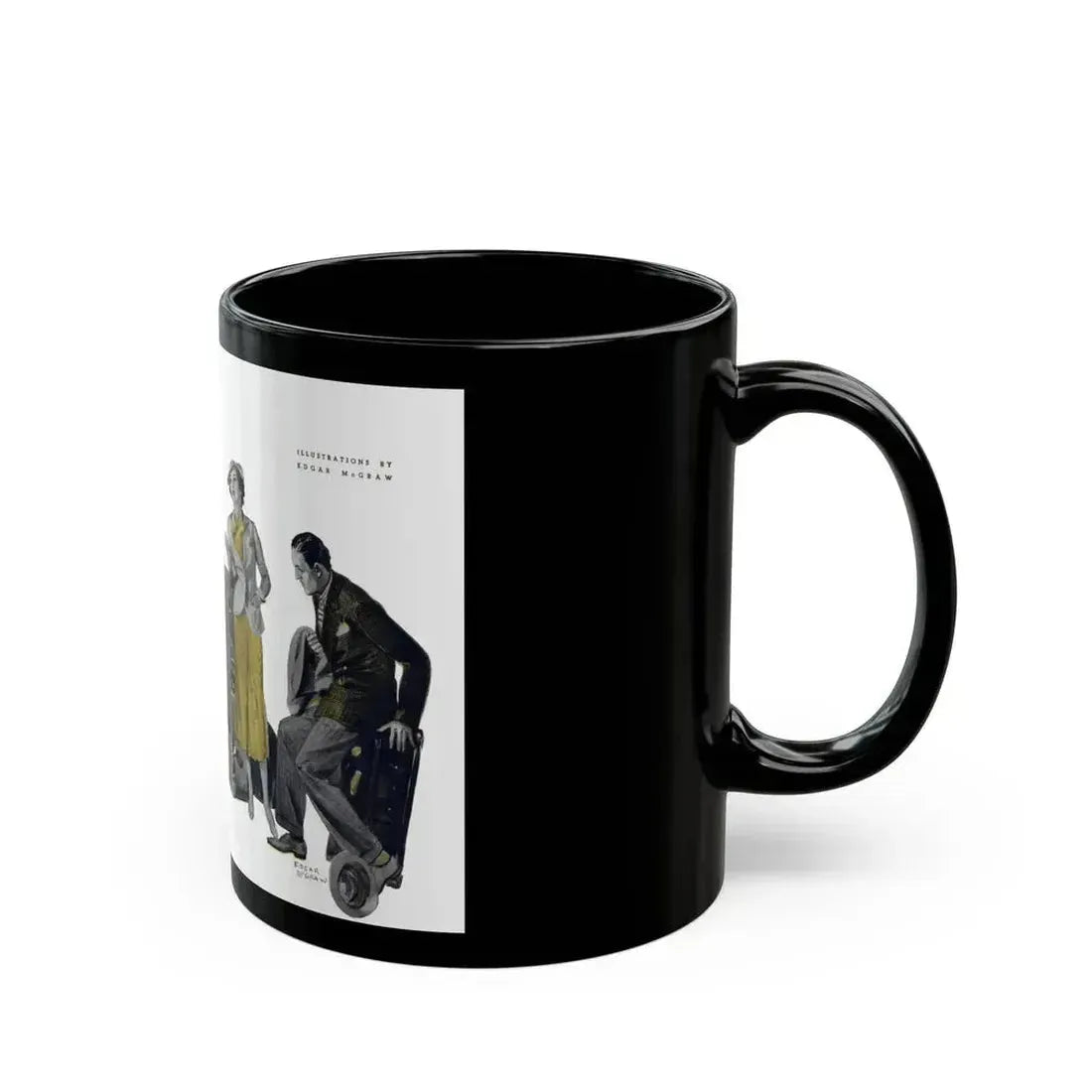 Beginning - Dark Masquerade (2), Liberty magazine, May 23, 1936 - Black Coffee Mug - Go Mug Yourself