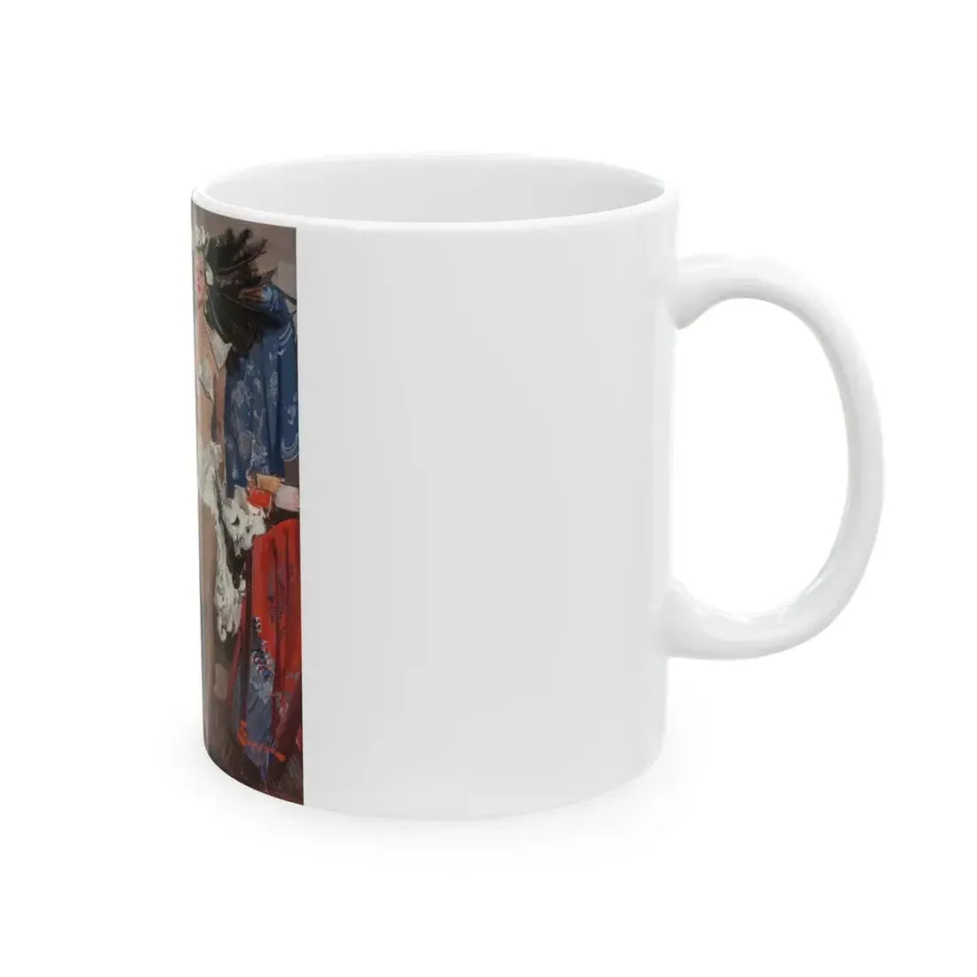 Behind the Curtain - White Coffee Mug - Go Mug Yourself