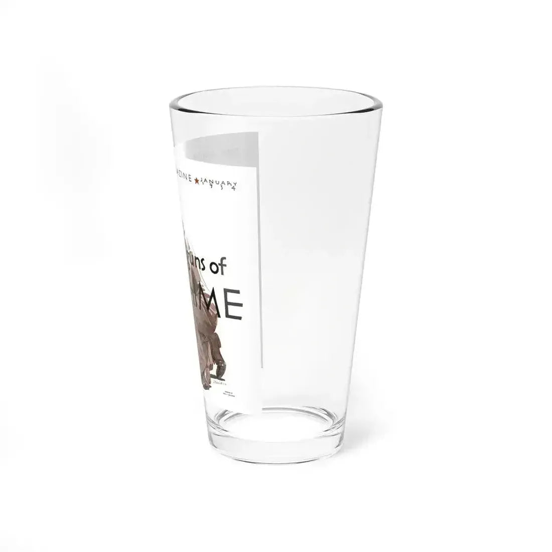Behind the guns of Crime, The American Magazine, January 1934 (Magazine Illustration) Pint Glass 16oz - Go Mug Yourself