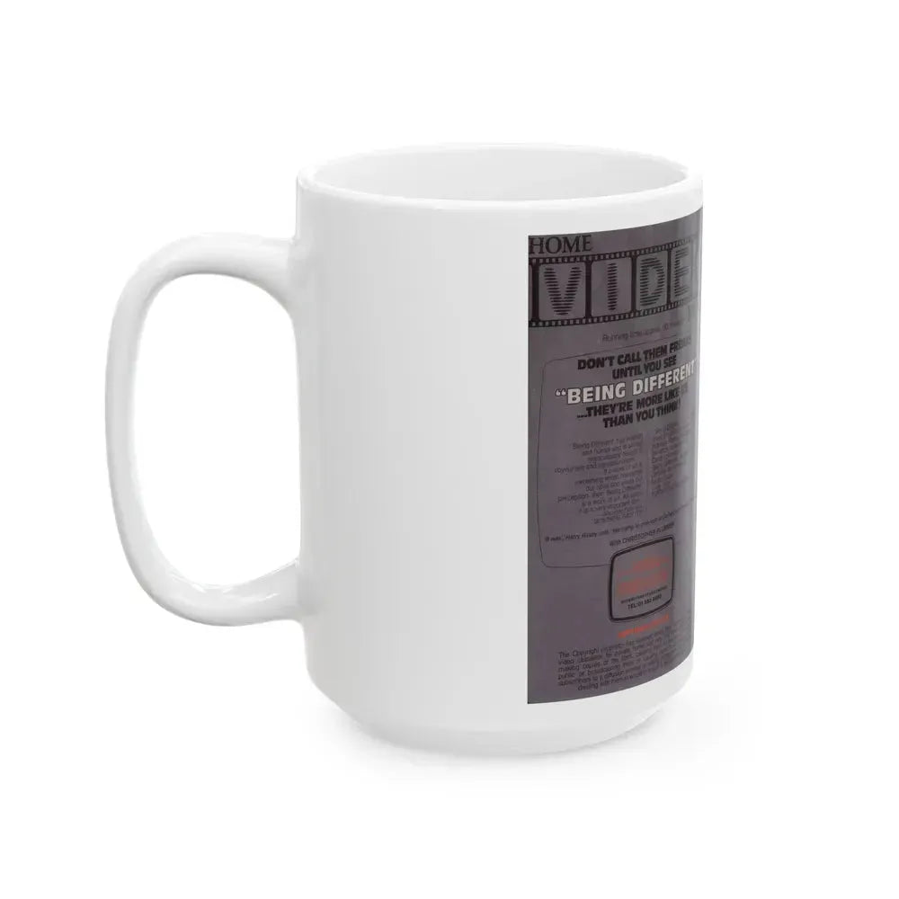 BEING DIFFERENT (VHS COVER) - White Coffee Mug - Go Mug Yourself