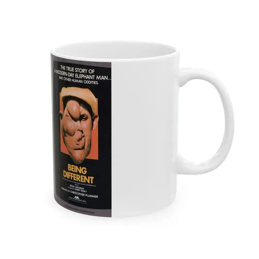 BEING DIFFERENT (VHS COVER) - White Coffee Mug - Go Mug Yourself