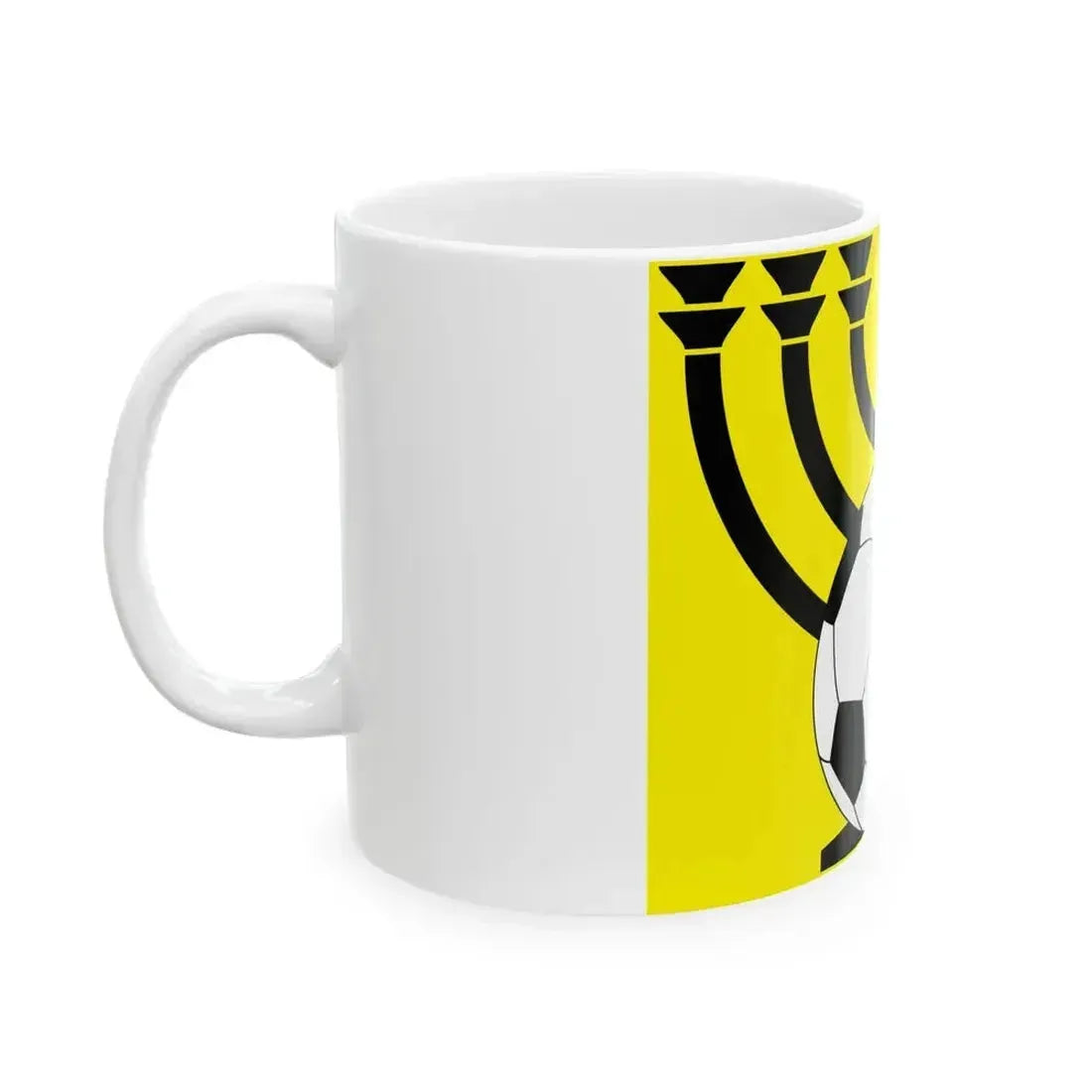 Beitar Jerusalem Menorah (Israel) White Coffee Mug - Go Mug Yourself
