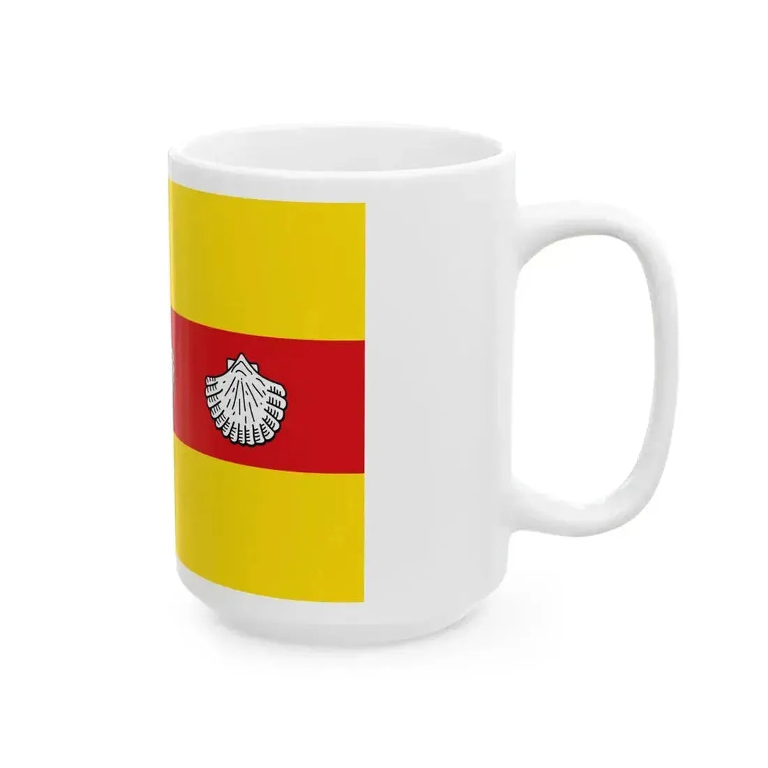 BEL Knokke-Heist Flag (Belgium) White Coffee Mug - Go Mug Yourself