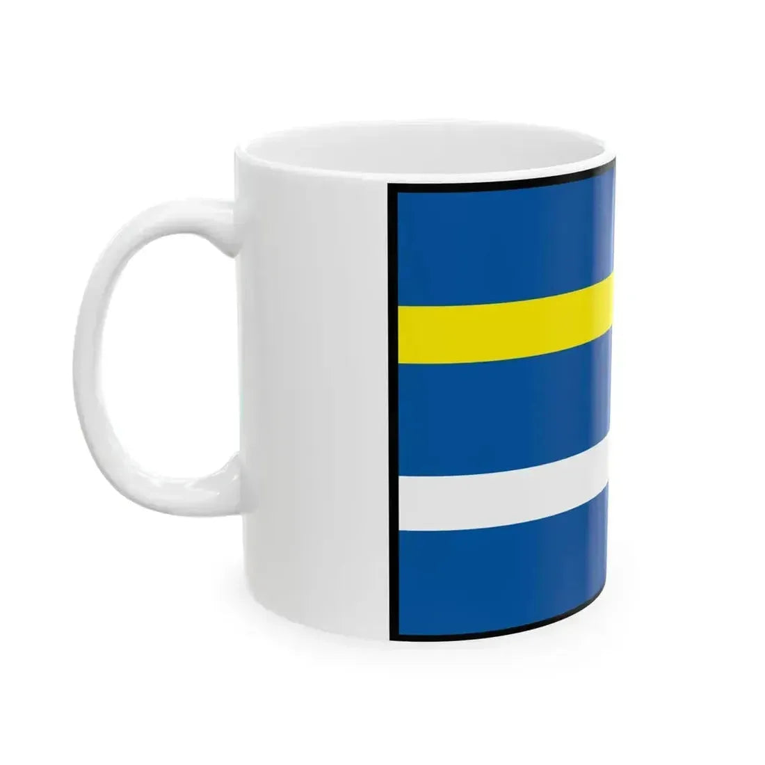 Beladice Zlate Moravce Flag (Slovakia) White Coffee Mug - Go Mug Yourself