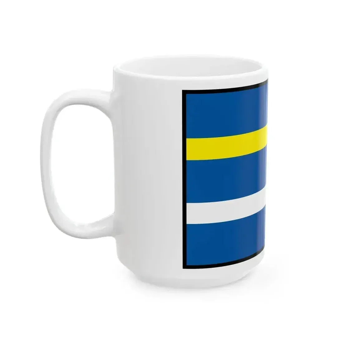 Beladice Zlate Moravce Flag (Slovakia) White Coffee Mug - Go Mug Yourself