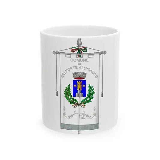 Belforte allIsauro-Gonfalone (Italy) White Coffee Mug 11oz - Go Mug Yourself